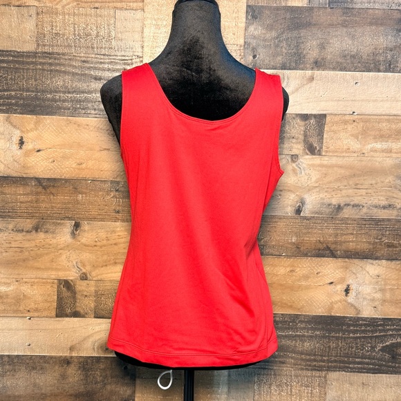 Chico’s Women's Red Tank Top Sleeveless Shirt Size 1 Small SM 300 - Picture 3 of 4
